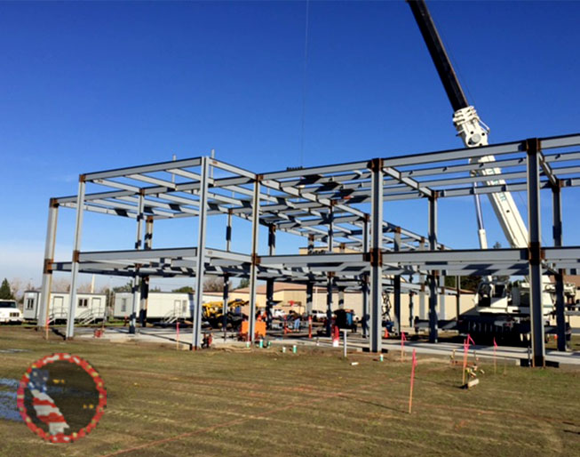 Golden State Steel Erectos in, akersfield 	Stairs and Rel, ted Railing
Cambering of Wide Flange Beams, Custom Fabrication